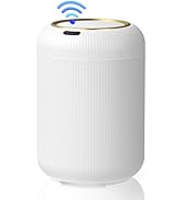 Procade Motion Sensor Trash Can with Lid, 3 Gallon Electric Bathroom Garbage can, Small White Was...