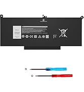 YOBVTBF F3YGT 7480 7490 DM3WC Battery 60WH Laptop Battery for Dell Latitude 7280 7290 7380 7390 7...