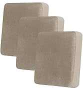 hyha Velvet Couch Cushion Covers, Soft Sofa Seat Covers for sectional 3 Cushion Couch Washable, M...