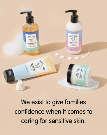 We exist to give families confidence in caring for their babies’ sensitive skin.
