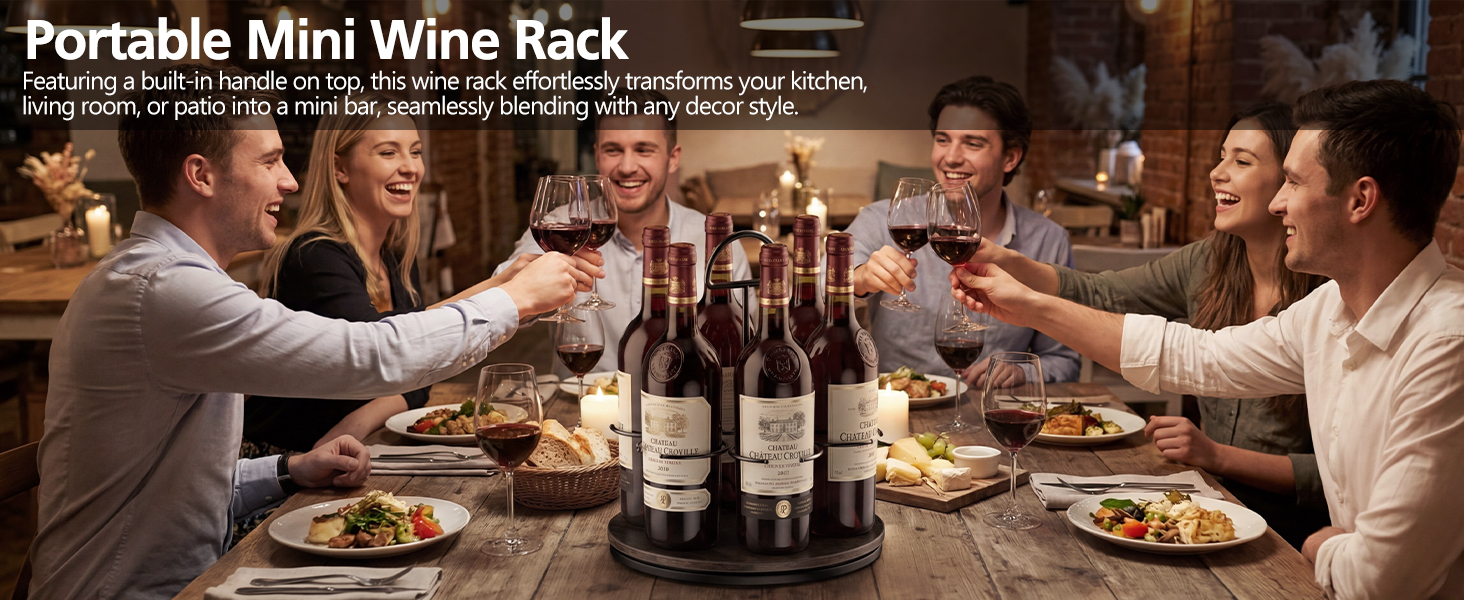 6-bottle wine rack