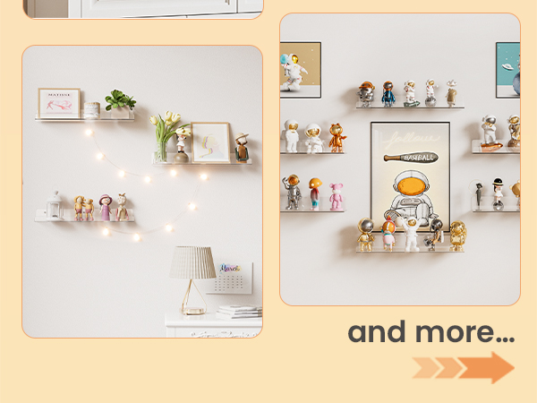 acrylic shelves