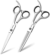 LePinko Hair Cutting Scissors Set, Professional Trimming and Thinning Shears Kit, 6.5 Inch Japane...