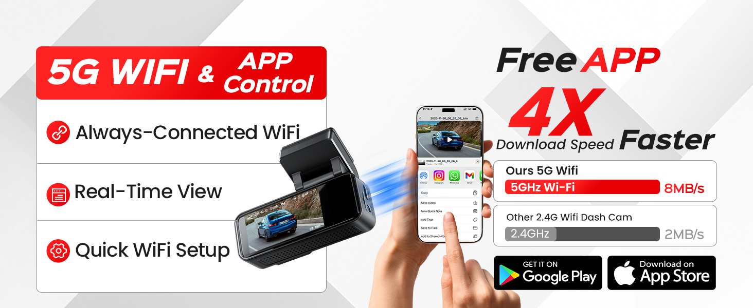 dashcam front and rear camera