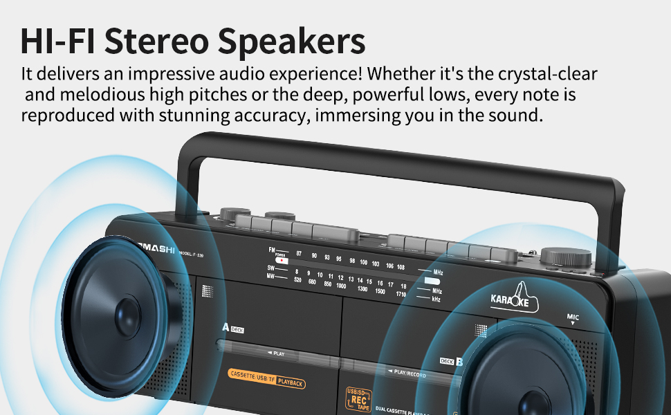Portable cassette player