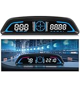Digital GPS Speedometer MPH for Car 5.5 inch LCD Heads Up Display HUD with Compass Speed Fatigued...