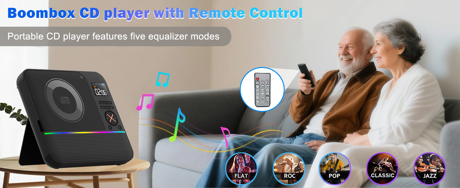 Portable CD Player Bluetooth