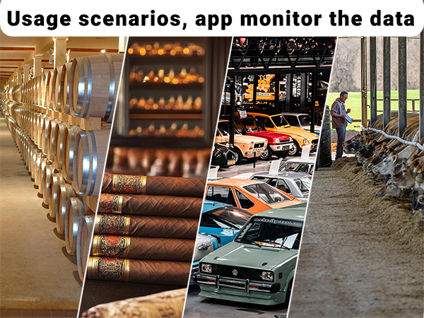 monitor the Temperature and humidity datas by app