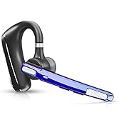 MQQC Bluetooth Headset V5.0, Wireless Bluetooth Earpiece 24Hrs HD Calling,CVC8.0 Dual Mic Noise C...