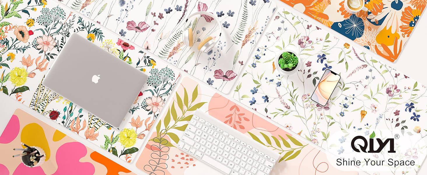 QIYI Large Mouse Pads with Various Colors to Choose