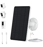 DaybreakAura 5W Solar Panels for Security Cameras - Compatible with Ring Spotlight Cam(Battery), ...