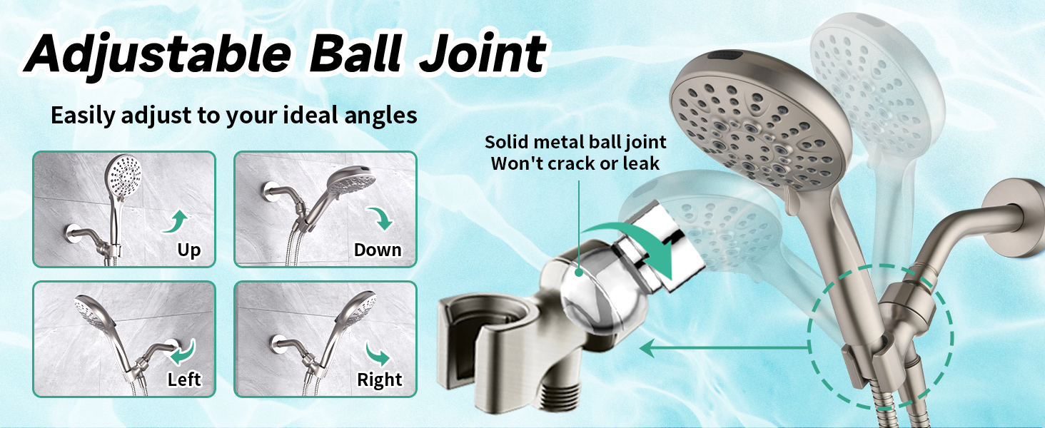 shower head with handheld combo