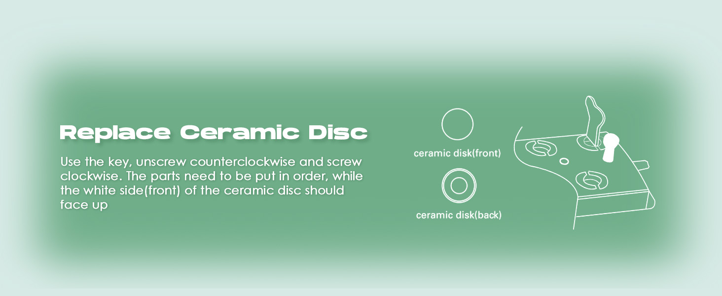 replace ceramic discs