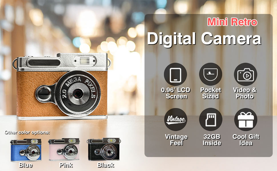 mini retro digital camera