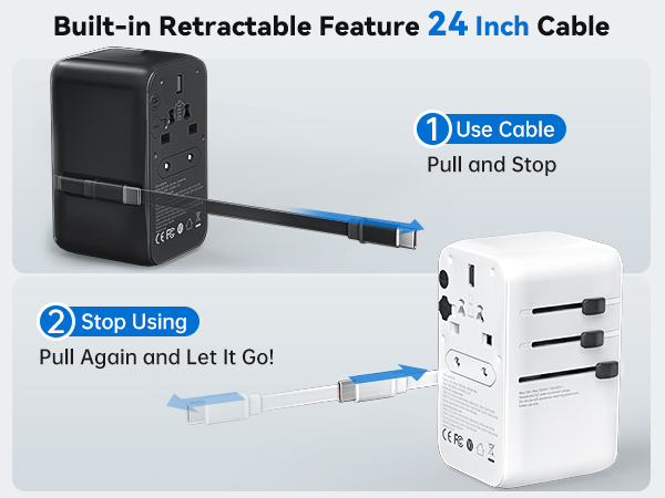universal travel adapter easy to use