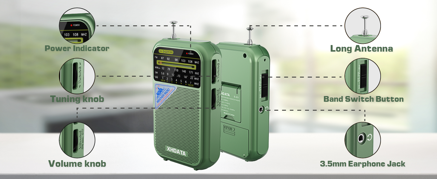 Battery operated radio