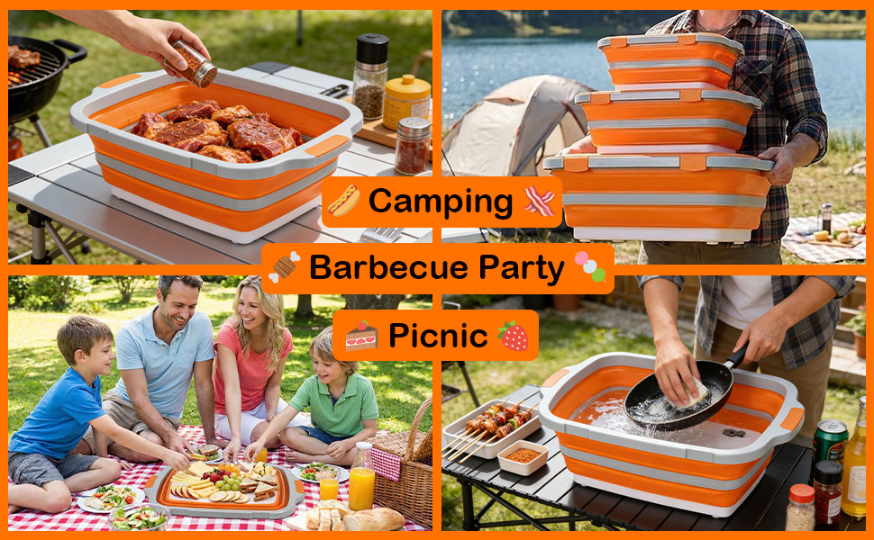 A Grill Prep and Carry System for Camping / Picnic / Tailgate / Backyard Party / RV / Kitchen