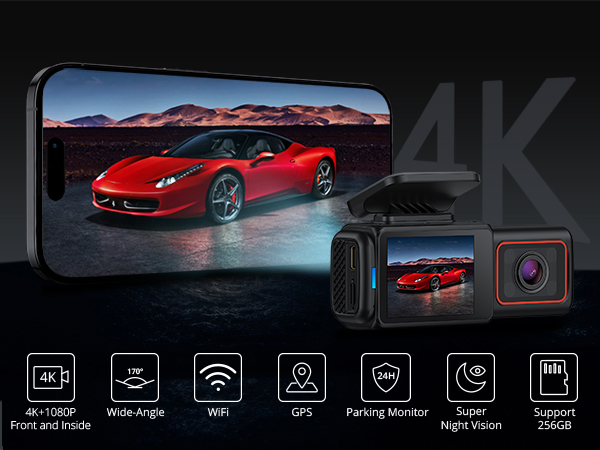 Front and Inside Dash Camera