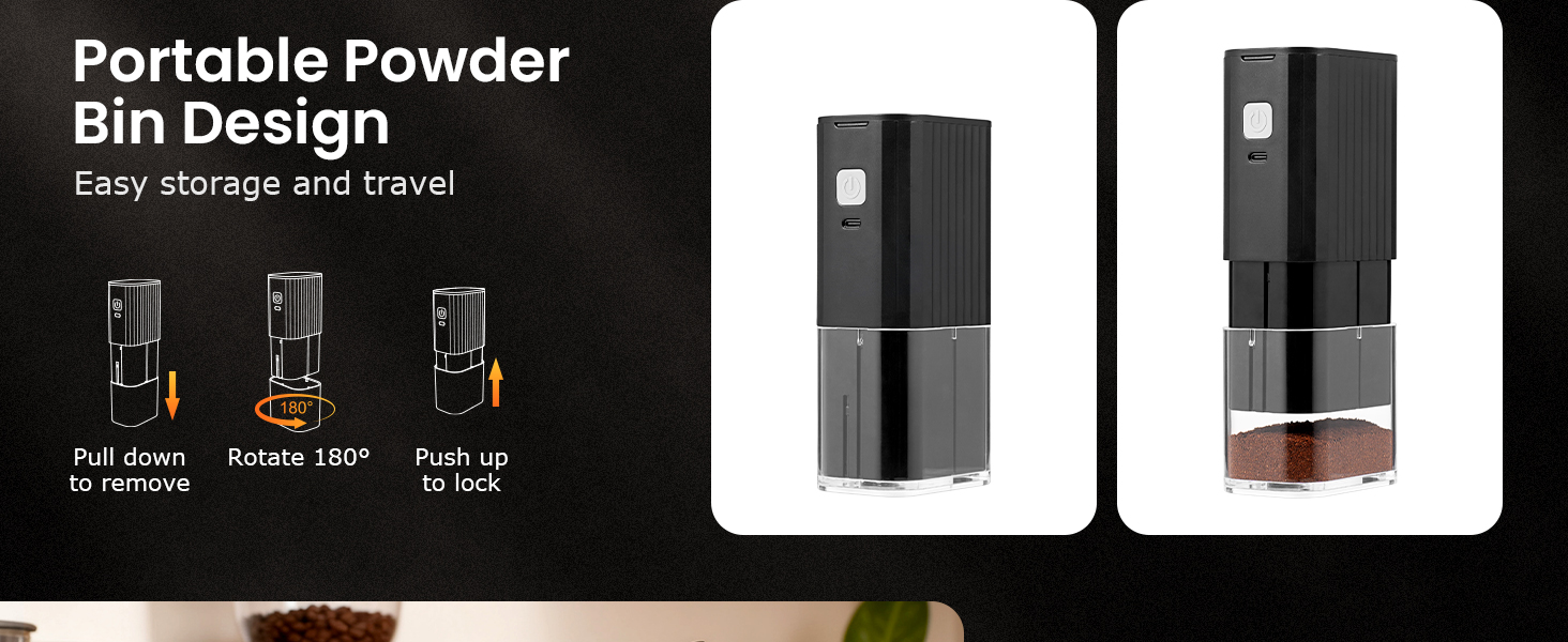 portable powder bin design