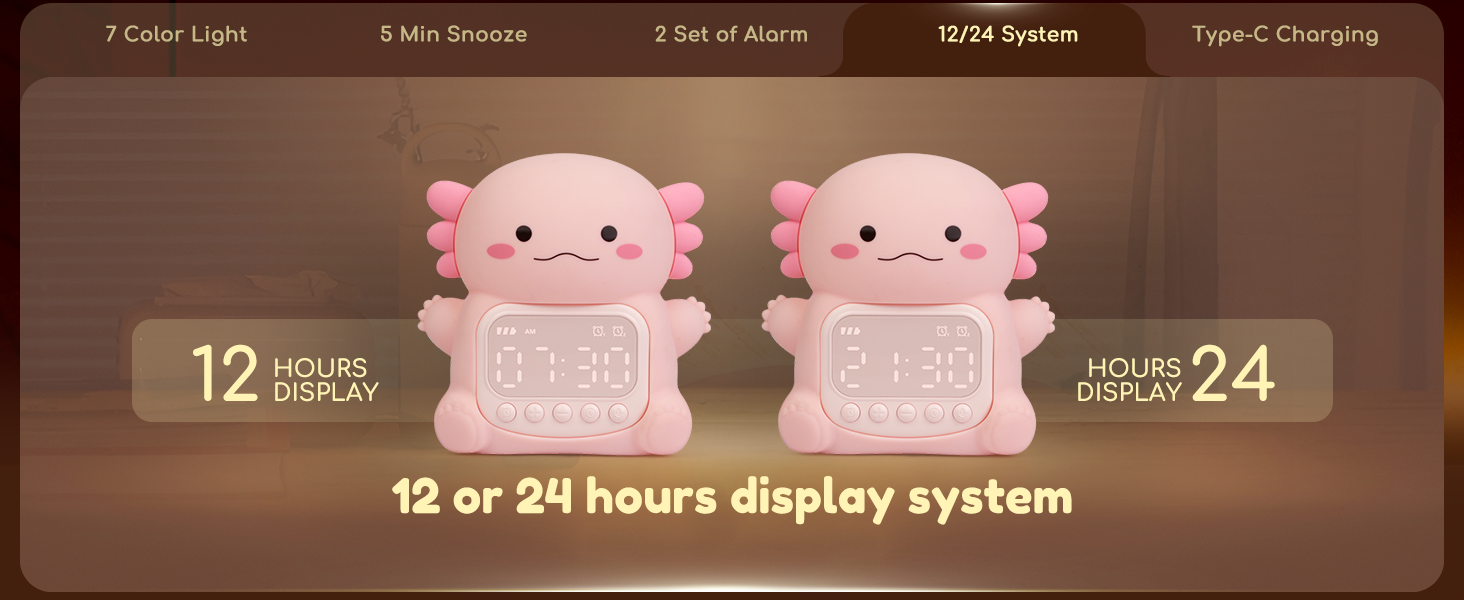 cute axolotl night light