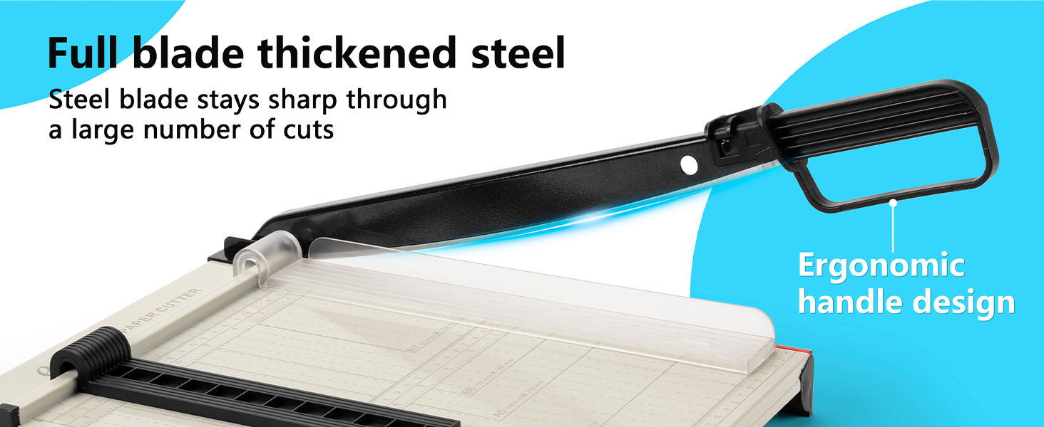 Ergonomic design of the handle