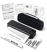 Portable Printers Wireless for Travel, A285M Bluetooth Inkless Thermal Printer Support 8.5" X 11"...