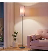 GOEBLESON 64.6" Floor Lamp, Pole Lamp with Foot Switch, Modern Standing Lamp, Minimalist Freestan...