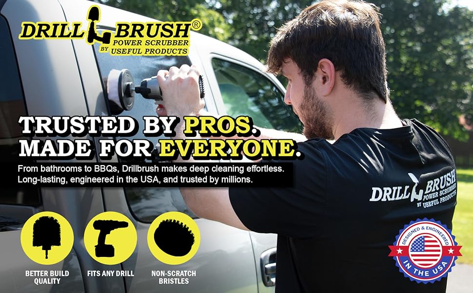 Drillbrush is trusted by pros, but made for everyone