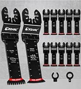 EZARC Oscillating Saw Blades - 10PCS Extra-Long Reach Arc Edge Multitool Blades with Japanese Teeth