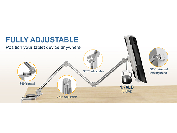 fully adjustable silver