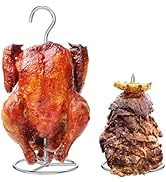 EasiBBQ Turkey Hanger with Vertical Skewer, Poultry Hanger for a Whole Chicken, Turkey Holder Rac...