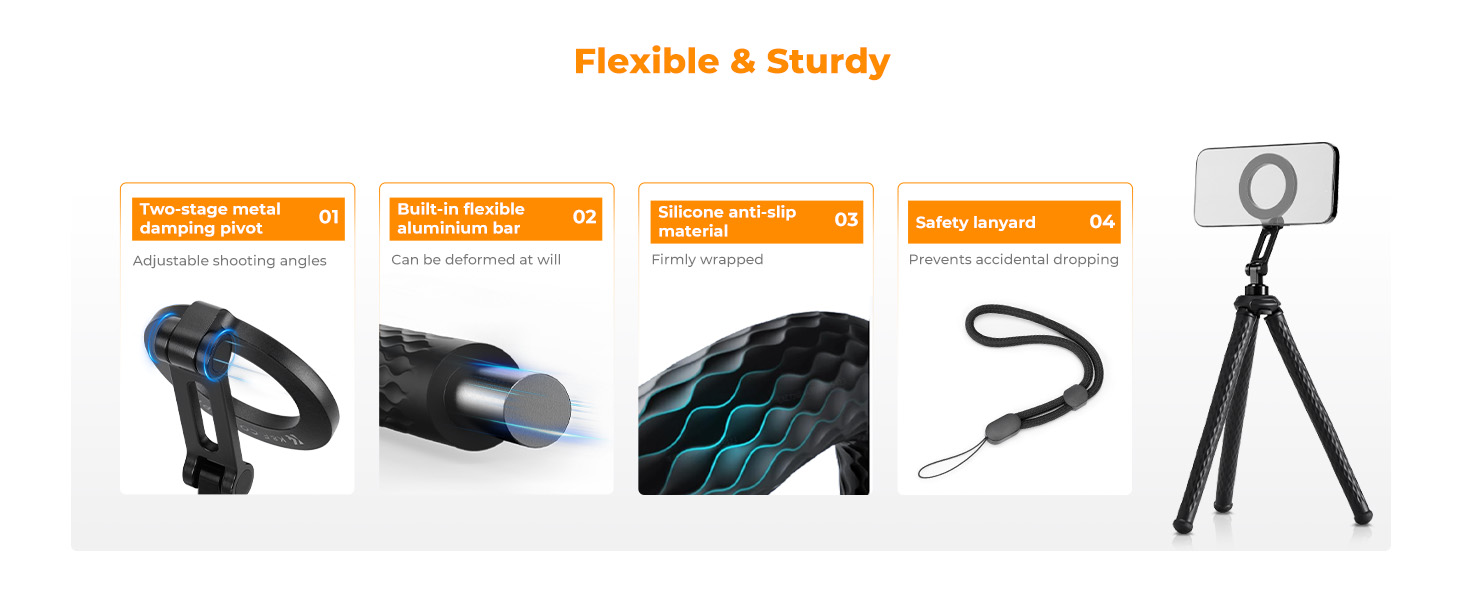 cell phone tripod stand flexible phone tripod flexible tripod for camera tripod for android phone