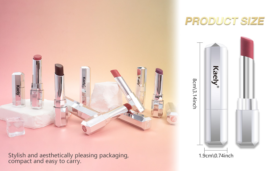 Kaely Honey Glossy Lipstick for Women, Moisturizing Shine Lipstick for Dry Lips