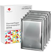 Phomemo Thermal Printer Paper 8.5 x 11 Inch, Advanced Thermal Printing US Letter Paper, Compatibl...