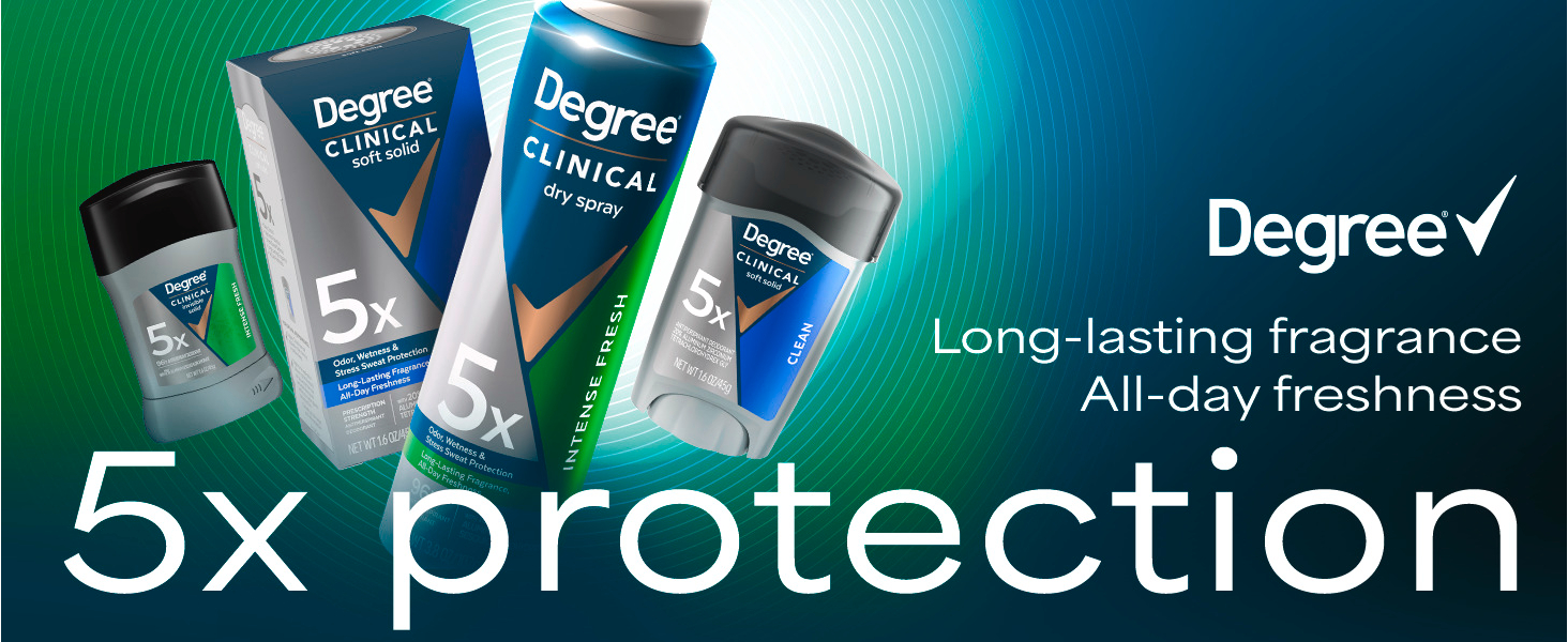 Men&amp;#39;s Degree 5X Clinical Strength Antiperspirant
