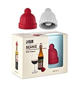 Beanie Cap Wine Bottle Stopper, Set of Two, Novelty Cork Replacement, Beverage Keeper, by Monkey ...