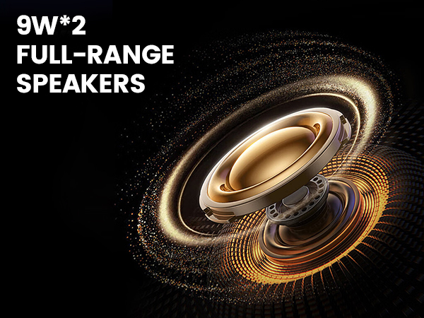 9W plus 2 full range speakers