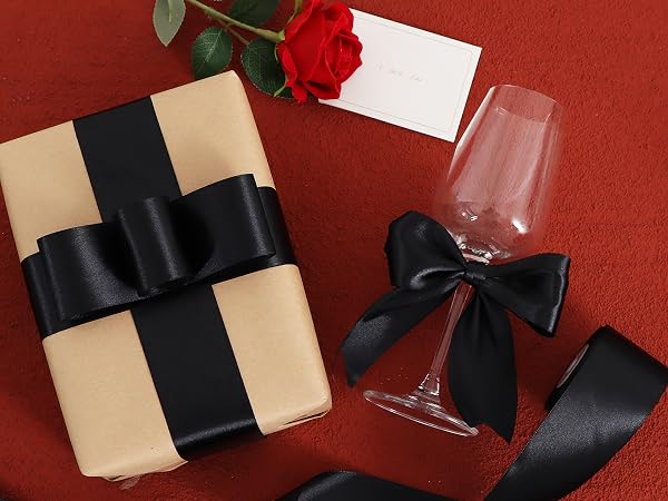 Black Satin Ribbon