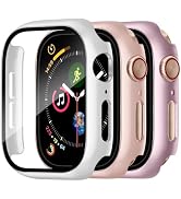 Charlam 3 Pack Hard Case Compatible with Apple Watch Case 40mm iWatch SE 3/2/1 Series 6 5 4 with ...