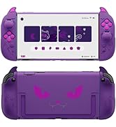 PlayVital Cute Demon Protective Shell for Nintendo Switch 2, Kawaii Anti-Slip Silicone Grip Cover...
