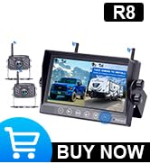 RV Backup Camera Wireless HD1080P 2 Cameras with 7 Inch Touch Key DVR Monitor Stable Digital Sign...