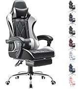 Homall Gaming Chair, Computer Chair with Footrest and Massage Lumbar Support, Ergonomic High Back...