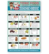 TLC Safety By Design Enhanced Toxic Foods Fridge Magnet for Pets Dogs Cats Emergency Informative ...