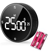 AllBean Magnetic Kitchen Timer for Cooking with Loud Alarm - [AAA Battery Included &amp; Large LED Di...
