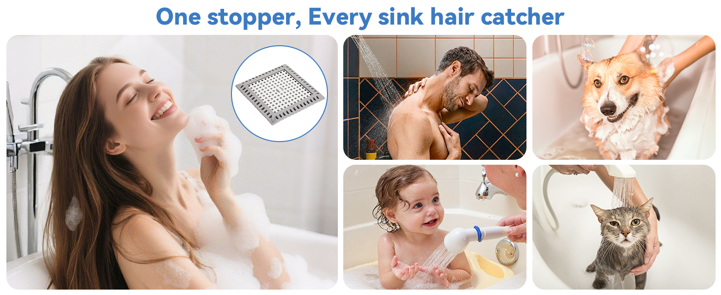 One stopper, Every sink hair catcher.