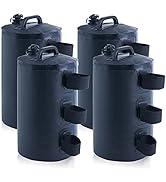 MASTERCANOPY Canopy Heavy Duty Weight Water Bag 4pcs/Pack Black