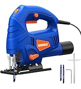 SORAKO Jigsaw, 5.0Amp Jig Saw Tool Corded Electric Power Cutter,800-3000 SPM Jig Saw, 6 Variable ...