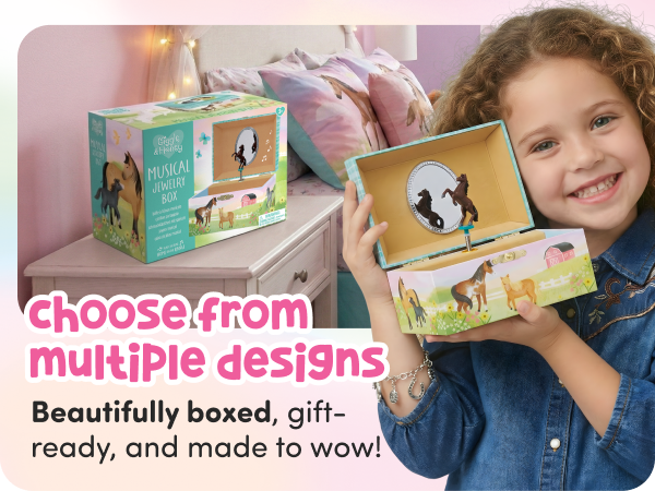 Horse themed jewelry organizer for kids