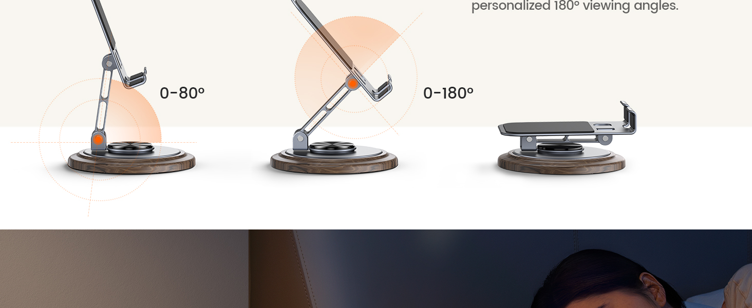 360° rotatable folding stand