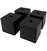 Rubber Anti-Vibration Pads &amp; Shock Absorbing Pads 4 Pack, 50×50×50 mm Heavy Duty Rubber Isolation...